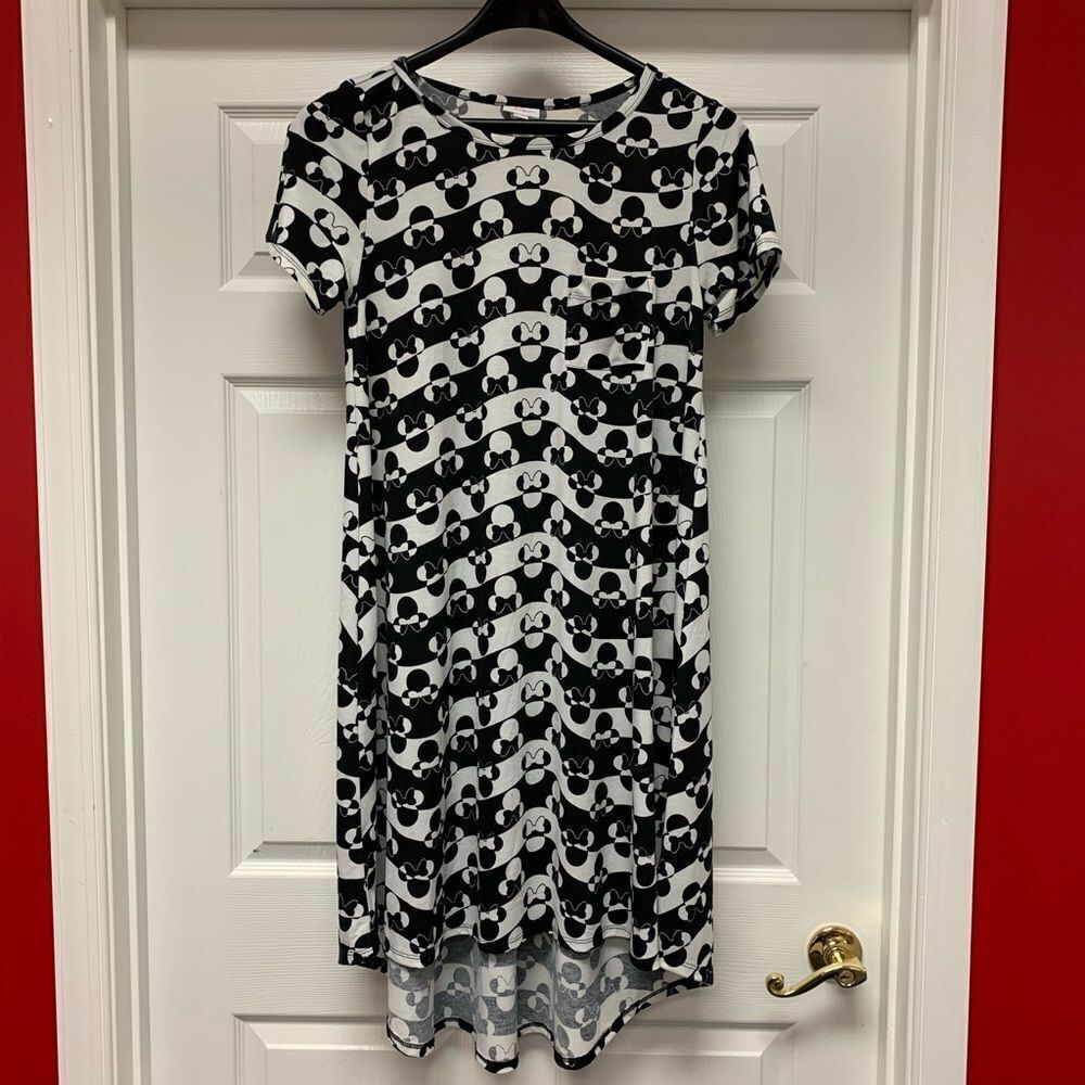 Minnie Mouse LuLaRoe Black & White Dress sz M NWOT